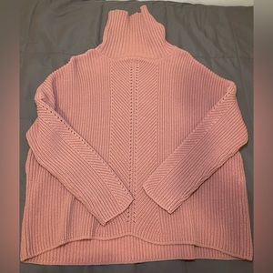 WORKSHOP Republic Clothing Pink Knitted Turtleneck Sweater | Size L